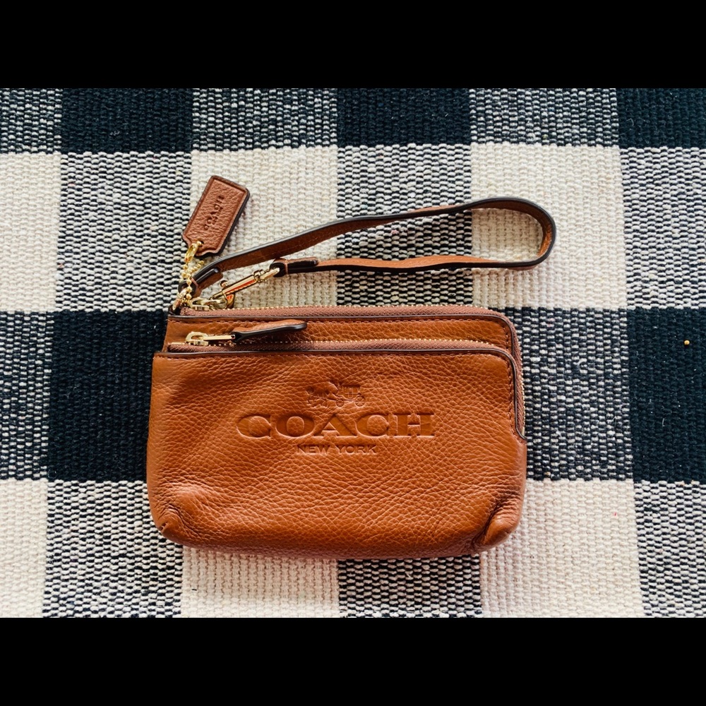 Coach Small Leather Wristlet